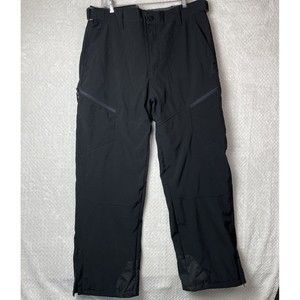 Gerry Men's Size XL Water Resistant Fleece Lined 4-Way Stretch Snow Pants Black